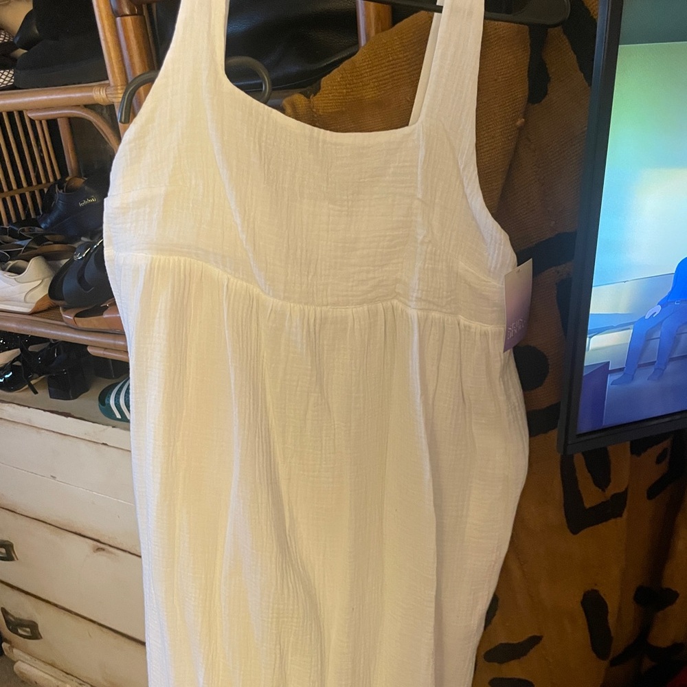 Target White Textured Dress